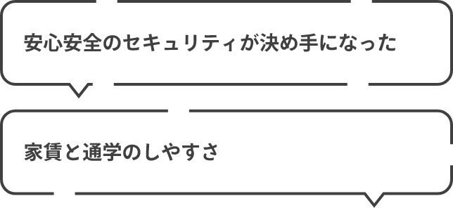 安心安全のセキュリティが決め手になった
